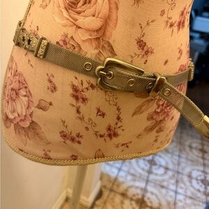 Silver metal Mesh Belt with Buckle - Women Accessories